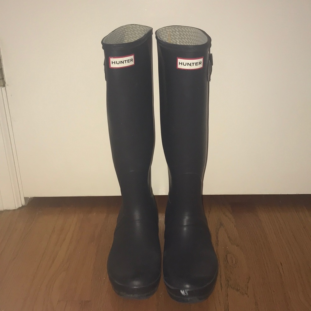 Dark Purple Tall Hunters Rain Boots